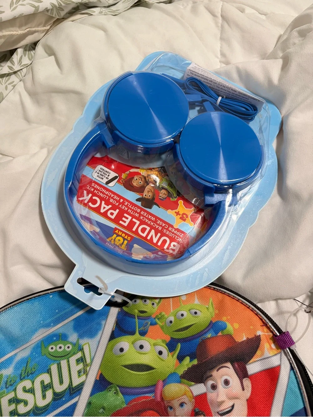 Disney Toy Story Kids Backpack Set in Blue & Purple